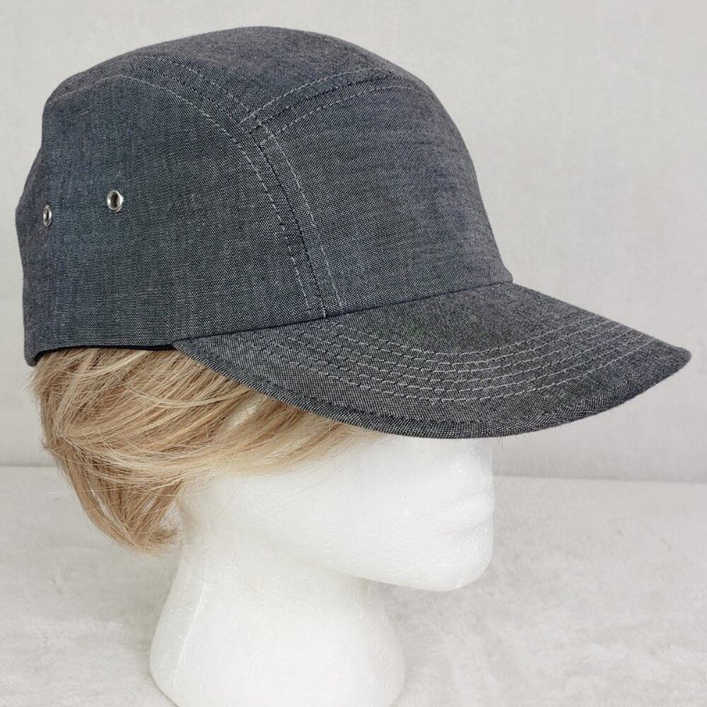 Alife Cap Unisex One Size Grey Denim 5 Panel Hat Adjustable Back Alife Works